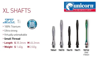 Produktbild von Unicorn XL Ti Shaft - s -- 1 Satz