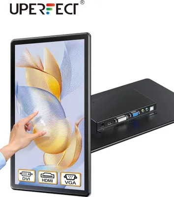 Produktbild von Touchscreen-Monitor - 39,6 cm IPS Full HD 16:9 - 5-Punkt kapazitiver Touch - HDMI/DVI/VGA - VESA 75x75 - Integrierte Lautsprecher - EU-Stecker - 60 Hz