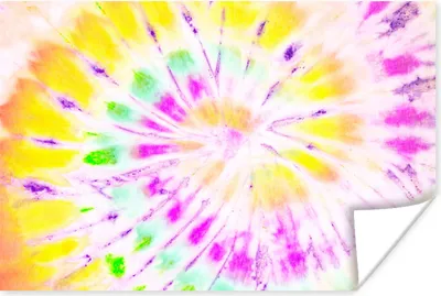 Produktbild von MuchoWow® Poster Sommer - Krawattenfärbung - Gelb 120x80 cm - Bilder