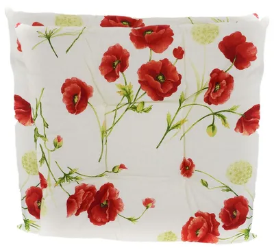 Produktbild von Stuhlkissen 40 x 40 cm in Blumenoptik mit 4 Punktesteppung 2er-Pack