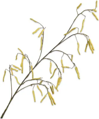 Produktbild von Silk-ka Seidenblume-Kunstblume Haselnusszweig Gelb 129 cm