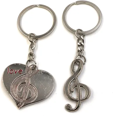 Image de Onwomania Porte-clés Cœur Partenaire Note assortie Couple Amour Pendentif métal Charm