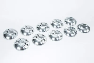 Image de Lot de 10 plaques de fixation en aluminium, avec un diamètre de trou de 20 mm