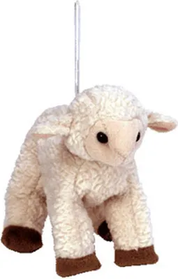 Produktbild von TY - 3512 - Basket Beanies, Ewey das Schaf, Plüsch, 12cm mit Schlaufe zum aufhängen