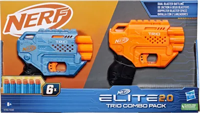 Obrázok produktu pre Nerf Elite 2.0 Trio Combo Pack, hračkárska zbrań, 8 rok / roky, 99 rok / roky, 333 g