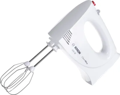Zdjęcie produktu dla Bosch MFQ3010, Mikser ręczny, Biały, 1,4 m, 0,5 l, Plastik, Stal nierdzewna
