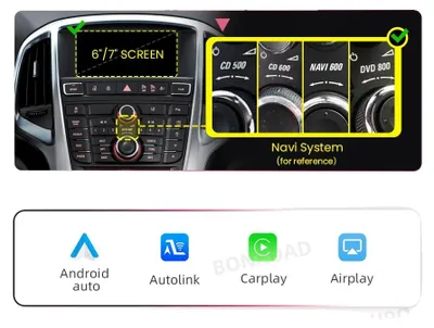 Immagine prodotto di Modulo di interfaccia wireless per CarPlay e Android Auto, connettività Bluetooth, installazione semplice, per Opel