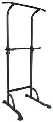 Obrázok produktu pre Workout Dip Station, výškovo nastaviteľná, všestranné možnosti cvičenia, čierna