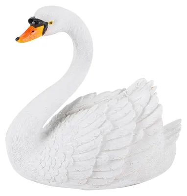 Produktbild von Kunstharz-Simulation, schwimmende weiße Schwan-Figur, Ornament für Landschaft, Hof, Gartendekoration
