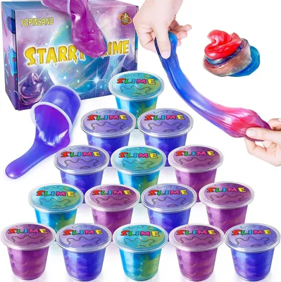 Productafbeelding van Galaxy slime kit - Set van 15 - Slime Party favors voor kinderen