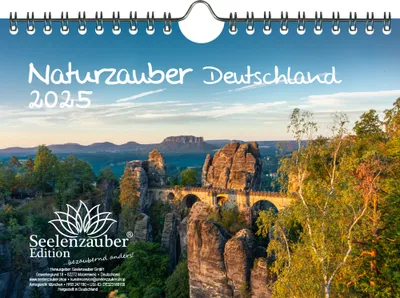 Produktbild von Naturzauber Deutschland DIN A5 Wandkalender für 2025 Städte Urlaub Reise- Seelenzauber