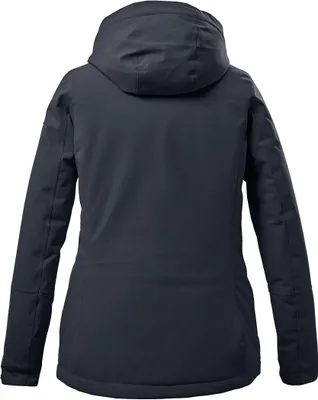 Productafbeelding van Killtec softshell jas voor dames, met een waterkolom van 10.000 mm, verkrijgbaar in korte maten, kleur: donkerblauw, maat: 19
