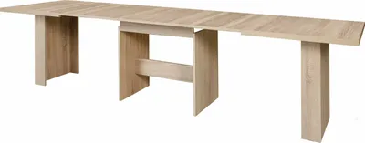 Produktbild von Ausziehbarer Esstisch für 6 bis 12 Personen im modernen Stil aus Sonoma-Eiche – DINING – 140-273 x 90 cm