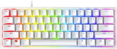 Produktbild von Razer Huntsman Mini Mercury mechanische Gaming Tastatur - mechanische Gaming Tastatur mit Red Switches, QWERTZ-Layout