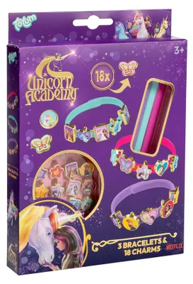 Immagine prodotto di Totum Unicorn Academy: 3 braccialetti e 18 ciondoli