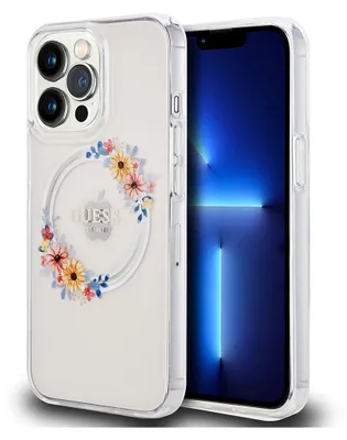 Produktbild von Guess iPhone 13 Pro Back cover case - Magsafe IML flowers - Transparent