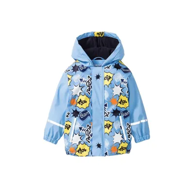 Produktbild von lupilu Jungen Kinder Matsch und Buddeljacke, reflektierende Details, blau  98/104