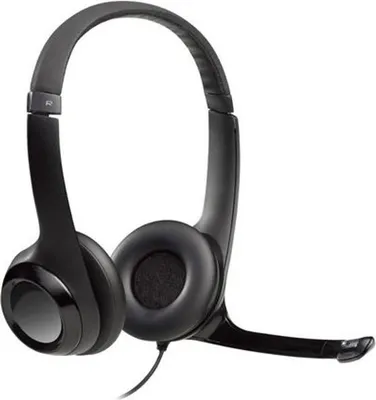Obrázok produktu pre Slúchadlá, Logitech H390, USB, káblové, proti rušeniu, čierne
