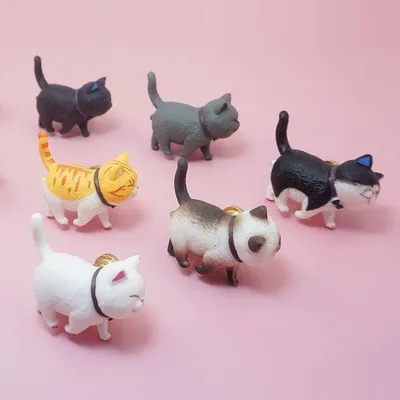 Produktbild von Kleine, kindvriendelijke kattenladeknoppen, kattenkastgrepen, kaptafelgrepen, meubelbeslag, rechts