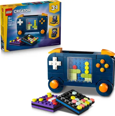 Produktbild von LEGO Creator 3-in-1-Set Retro-Spielkonsole - Kinder Spielzeug & Bauset - Modellbau mit 3 Bauoptionen: Konsole, Computer oder Spielautomat - Kreatives Geschenk für Mädchen und Jungen ab 8 - 31380