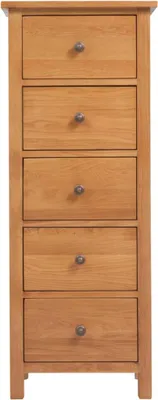 Obrázok produktu pre vidaXL Vysoká komoda 45x32x110 cm z masívneho dubového dreva