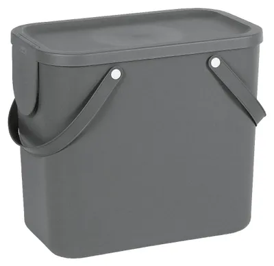 Imagen del producto de Contenedor de residuos ROTHO "Albula", color antracita – Set de 3 unidades