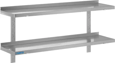 Produktbild von Saro 700-4525, Schweberegal, Wandverteiler, Metallisch, Küche, 2 Regale, 1000 mm