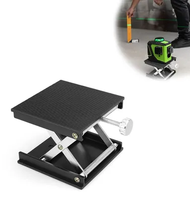 Image de Tablette de support en alliage d'aluminium, noire, réglable en hauteur de 25 à 90 mm