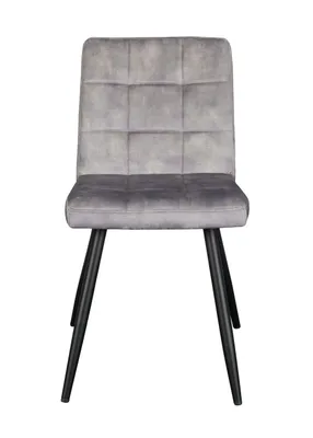 Produktbild von LC Home 8er Set Esszimmerstuhl »Barnet« Samt hellgrau 47x58,5x82,5cm Polsterstuhl