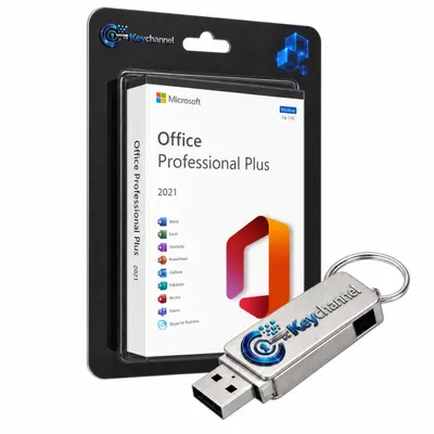 Produktbild von Microsoft Office 2021 Professional Plus – Inkl. Installations-USB-Stick & Lizenz, KI-generiertes Bild