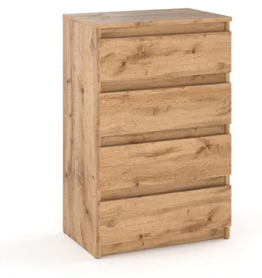 Zdjęcie produktu dla StivMoebel | Komoda z 4 szufladami - 60 cm - Dąb Wotan - Nowoczesna - Wysoka jakość i oszczędność miejsca