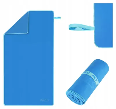 Produktbild von Nils Camp NCR12 Schnelltrocknendes Mikrofaser Reisehandtuch Blau
