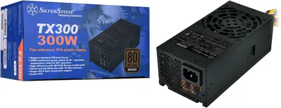 Productafbeelding van Voeding SilverStone TX300 TFX 300 W actieve PFC 80 mm-ventilator