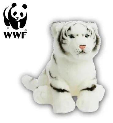 Obrázek produktu pro WWF plyšová hračka bílý tygr (30 cm) realistická plyšová hračka velká kočka