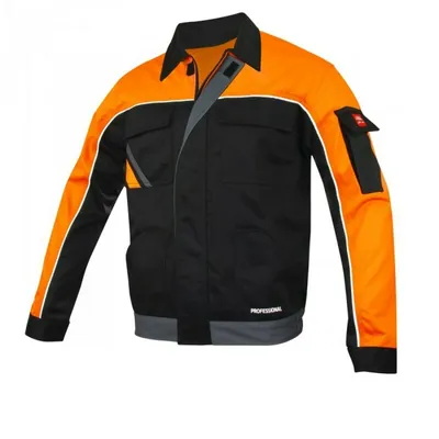 Produktbild von Professional black Arbeitsjacke schwarz mit Farbakzenten 270 g/m² 52