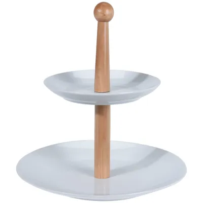 Zdjęcie produktu dla Porcelanowy talerz dwupoziomowy 27 cm