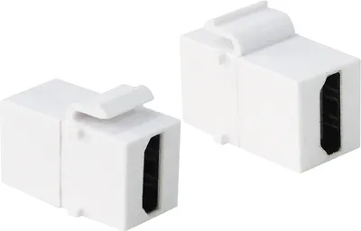Productafbeelding van LogiLink Keystone module connector, HDMI-aansluiting naar HDMI-aansluiting, zwart (verpakking met 1 stuk)