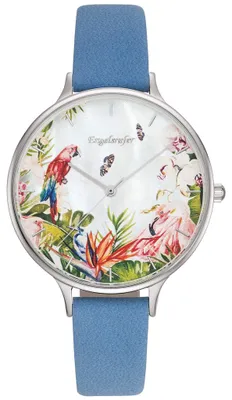 Produktbild von Engelsrufer Damen Analog Quarz Uhr mit Echtes Leder Armband ERWA-PARADIS-NBL1-LS