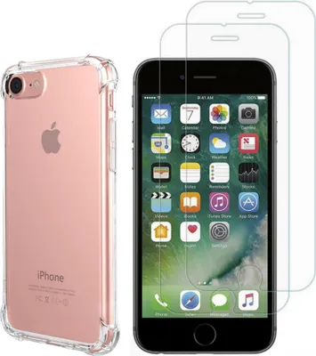 Image de Étui antichoc pour iPhone 8 / iPhone 7 et 2 protections d'écran en verre trempé Phonillico®
