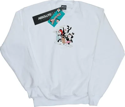Image de Animaniacs - "Ta Da" Sweat-shirt pour homme BI8348 (S) (Blanc)