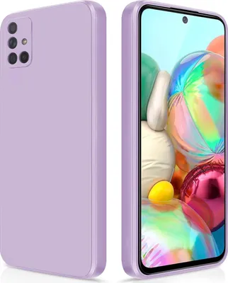 Obrázek produktu pro Tenké silikonové pouzdro pro Samsung Galaxy A71 4G měkký tekutý silikon, matné, odolné proti poškrábání pouzdro Fialová
