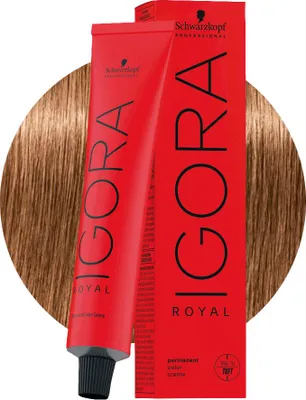 Produktbild von Schwarzkopf Igora Royal, Blond, 7-65, Medium Blonde Chocolate Gold, Frauen, 60 ml, Tube