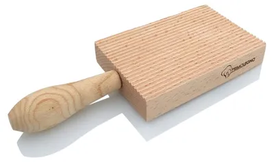 Schneidebrett aus massivem Buchenholz, 125 x 65 mm, mit Griff