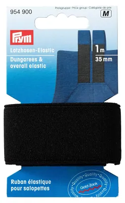 Produktbild von Elastisches Band für Hosenträger, 35 mm breit, schwarz