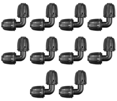 10er-Set Tropfbewässerungs-Winkelverbinder 1/2 Zoll