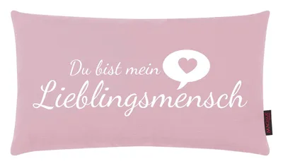 Produktbild von Dekokissen Lieblingsmensch 30 x 50 cm, Rosa