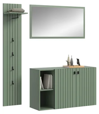 Productafbeelding van xonox Home Station Garderobekombinatie (B/H/D: 152x192x37 cm) Imitatie van rookgroen