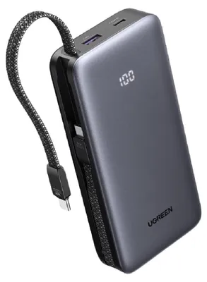 Obrázok produktu pre Powerbanka Ugreen PB528 20 000 mAh 30 W s káblom USB-C, sivá