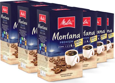 Produktbild von Melitta Montana Premium Filterkaffee gemahlen, für Filterkaffeemaschinen, im Set