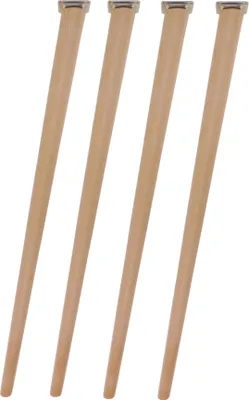 Zdjęcie produktu dla Zestaw nóg z drewna bukowego 74 cm - lakierowane, 4 sztuki do mebli stołowych i projektów DIY
